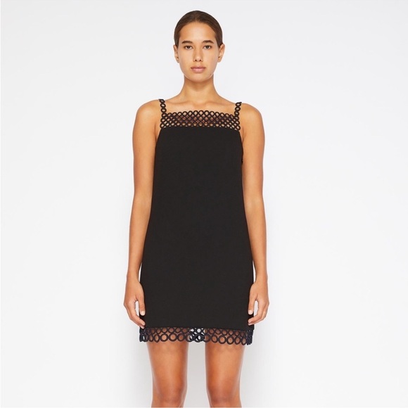 Jonathan Simkhai Black Dress with Intricate Lace Detail